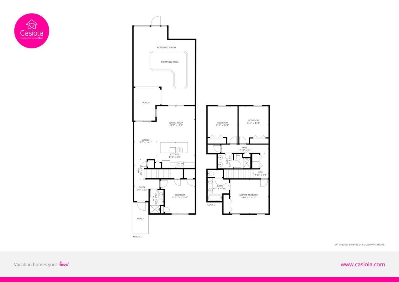 Modern Townhome Wprivate Pool Free Water Park Kissimmee Exterior foto